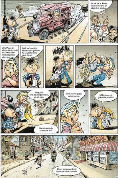 Hollywood Pursuit, Band 1, Die Abrafaxe in Amerika