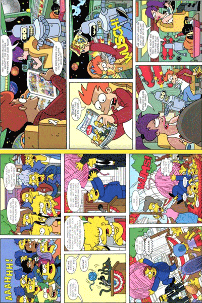 Die SIMPSONS FUTURAMA Crossover Krise, Einzelband, Was man im Hirn hat