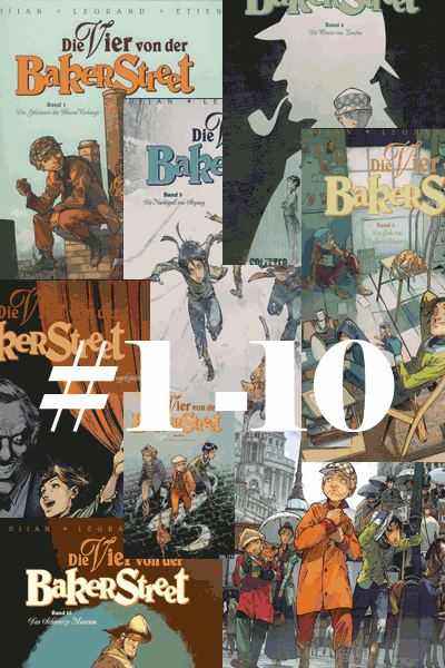 Die VIER von der Baker Street, Band 1-10, Komplett Bund
